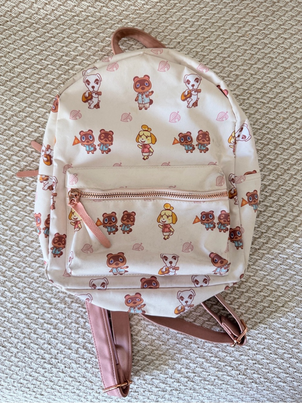 Animal Crossing Nintendo Switch Pink Mini Backpack Isabelle Tom Nook K.K. Slider